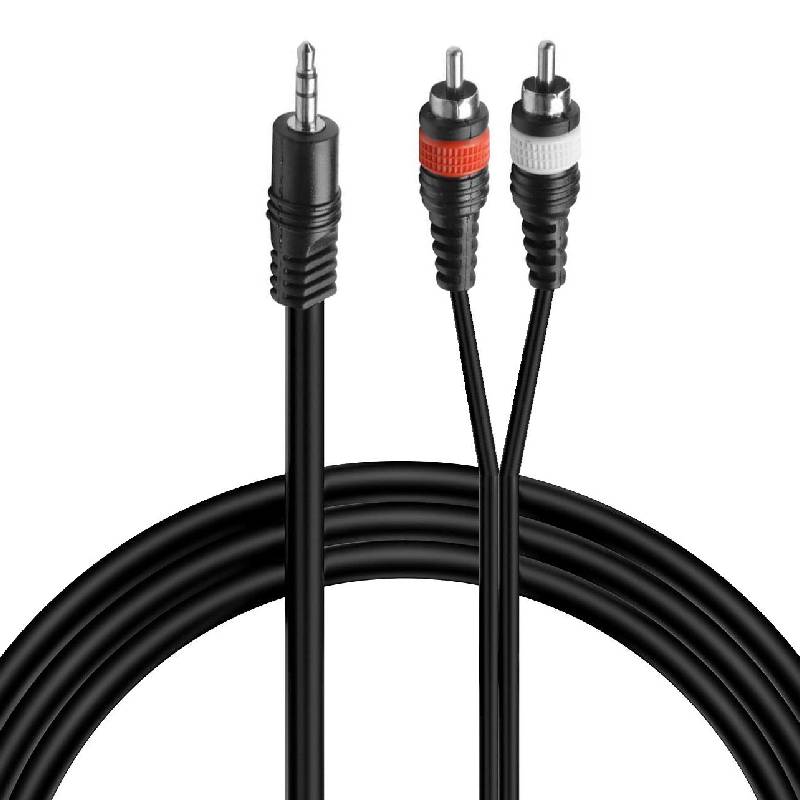 SINEXTESIS Cavo 1x Mini Jack Stereo 3,5 mm - 2x RCA 1.5 mt.