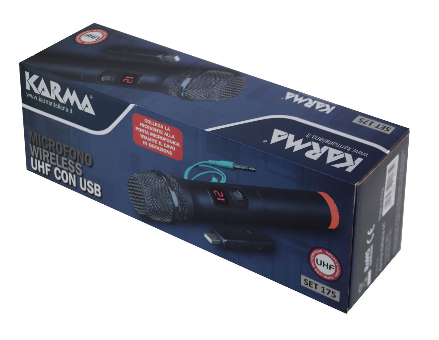Radiomicrofono UHF - USB KARMA SET 175
