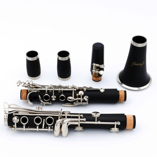 Clarinetto Sib 17 Chiavi Nichelate con Doppio Barilotto (borsa Soft-Line)