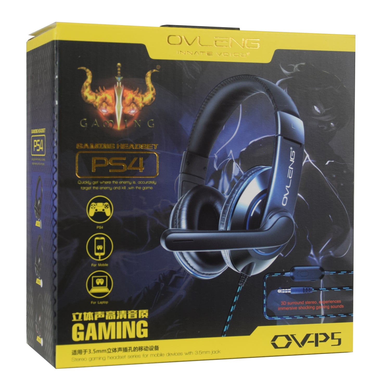 OVLENG Cuffia gaming con microfono P 5