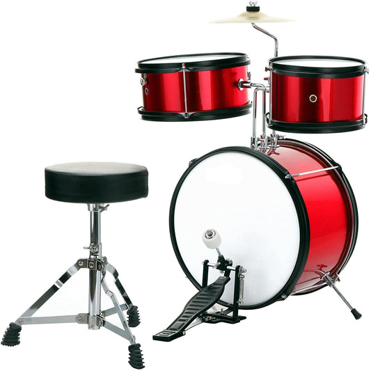 ffalstaff Complete 3-Piece Baby Drum Set (Red)