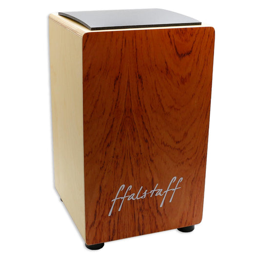 ffalstaff Natural Wood Cajon with Cushion and Bag (30 x 29 x 50 cm)