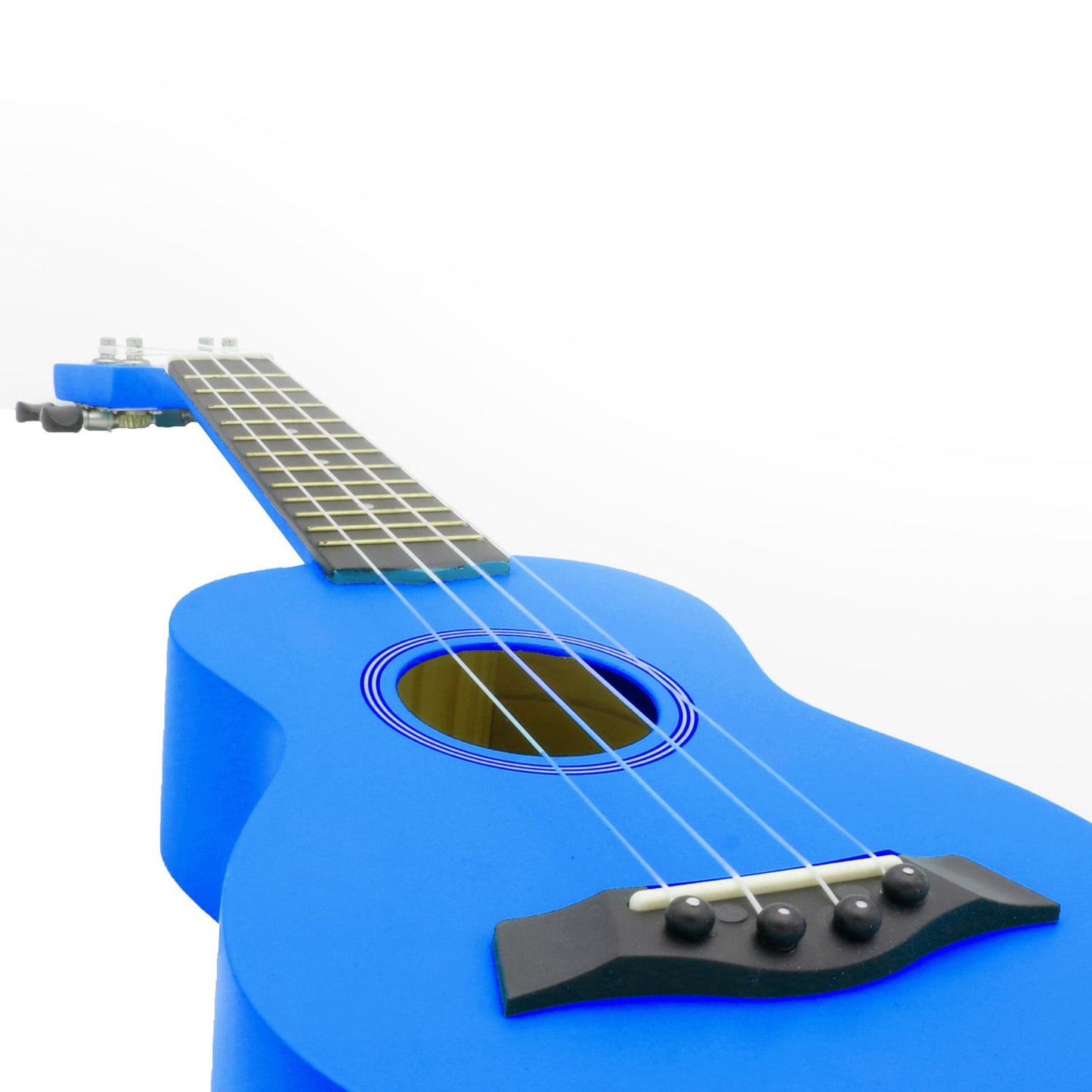 Ukulele Soprano 21" Superior Satinato con borsa (Blu)