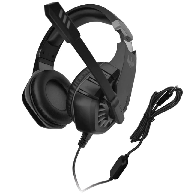 OVLENG Cuffia gaming con microfono nera P40