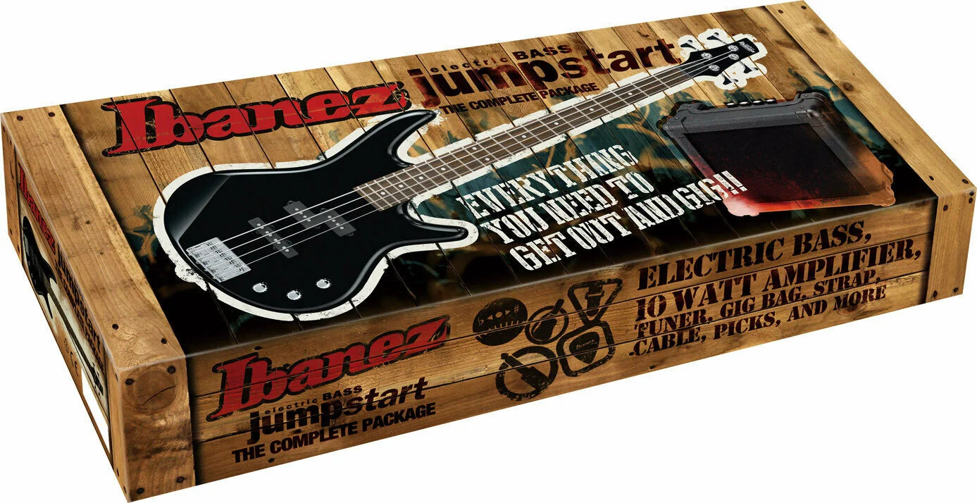 IBANEZ IJSR190-WNS Jumpstart Kit Basso Elettrico (Walnut Sunburst)