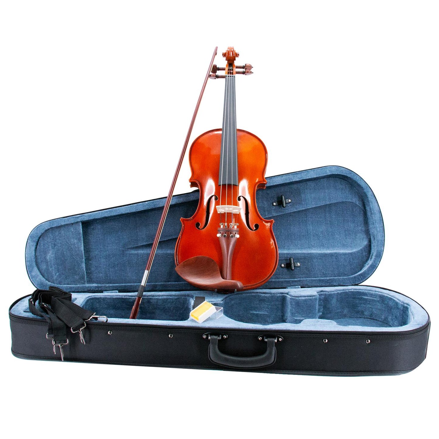 ffalstaff Viola da 38,37 cm Massello "Accademy" Finitura Lucida, parti in Palissandro (Custodia Sagomata)