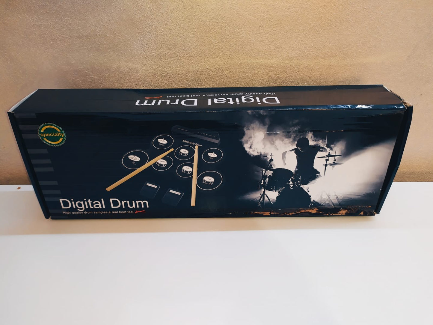 Batteria Elettronica Stereo Portatile con 7 Pad e 2 Pedali - USB - Esposizione Negozio