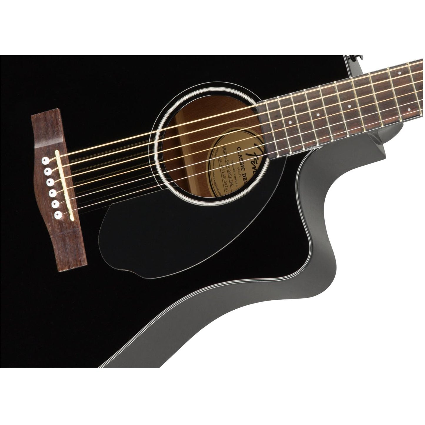 Chitarra Acustica Elettrificata (Black) FENDER CD-60SCE