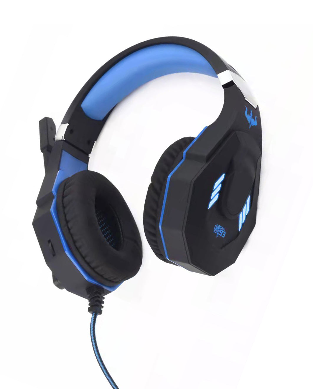 OVLENG USB gaming headphones with blue LED GT 93BL
