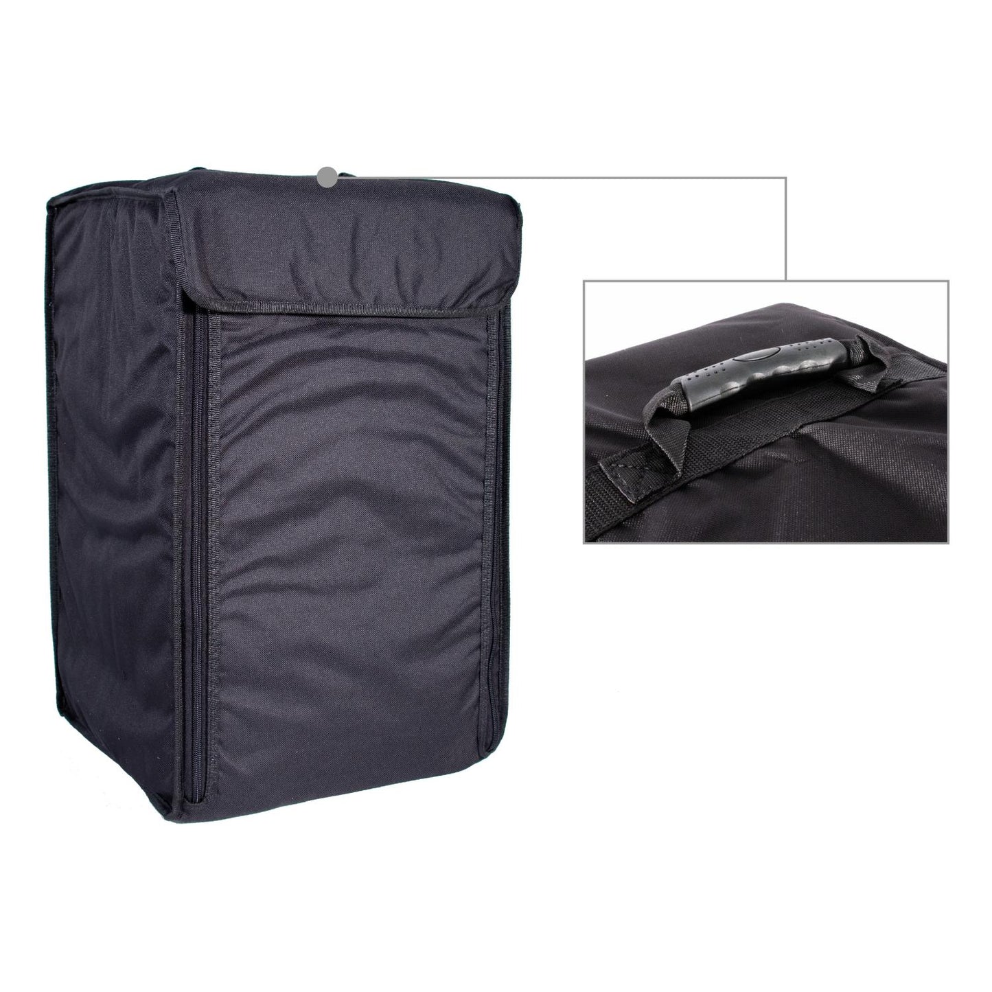 ffalstaff Cajon in Legno Effetto Naturale con Cuscino e Borsa (30 x 29 x 50 cm)