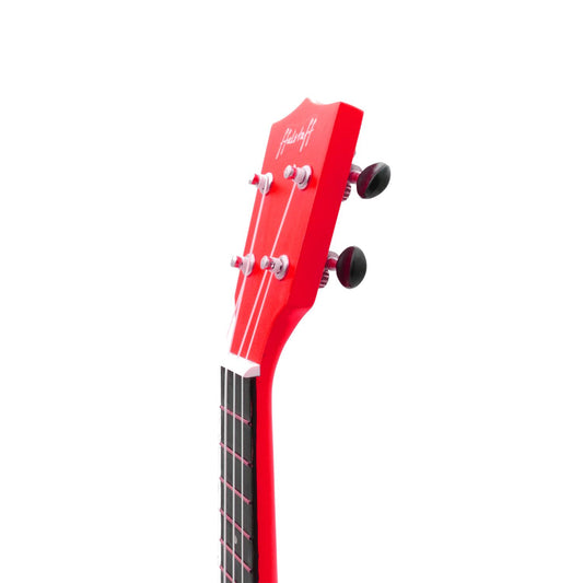 Ukulele Soprano 21" Superior Satinato con borsa (Rosso)