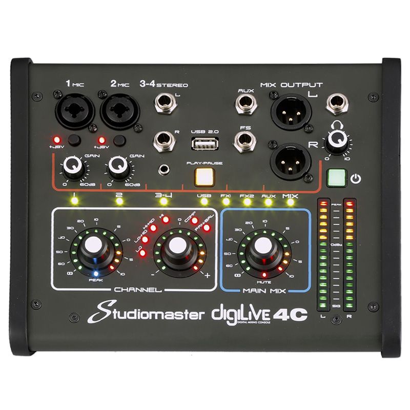 MIXER STUDIOMASTER DIGILIVE 4C COMPACT DIGITAL MIX