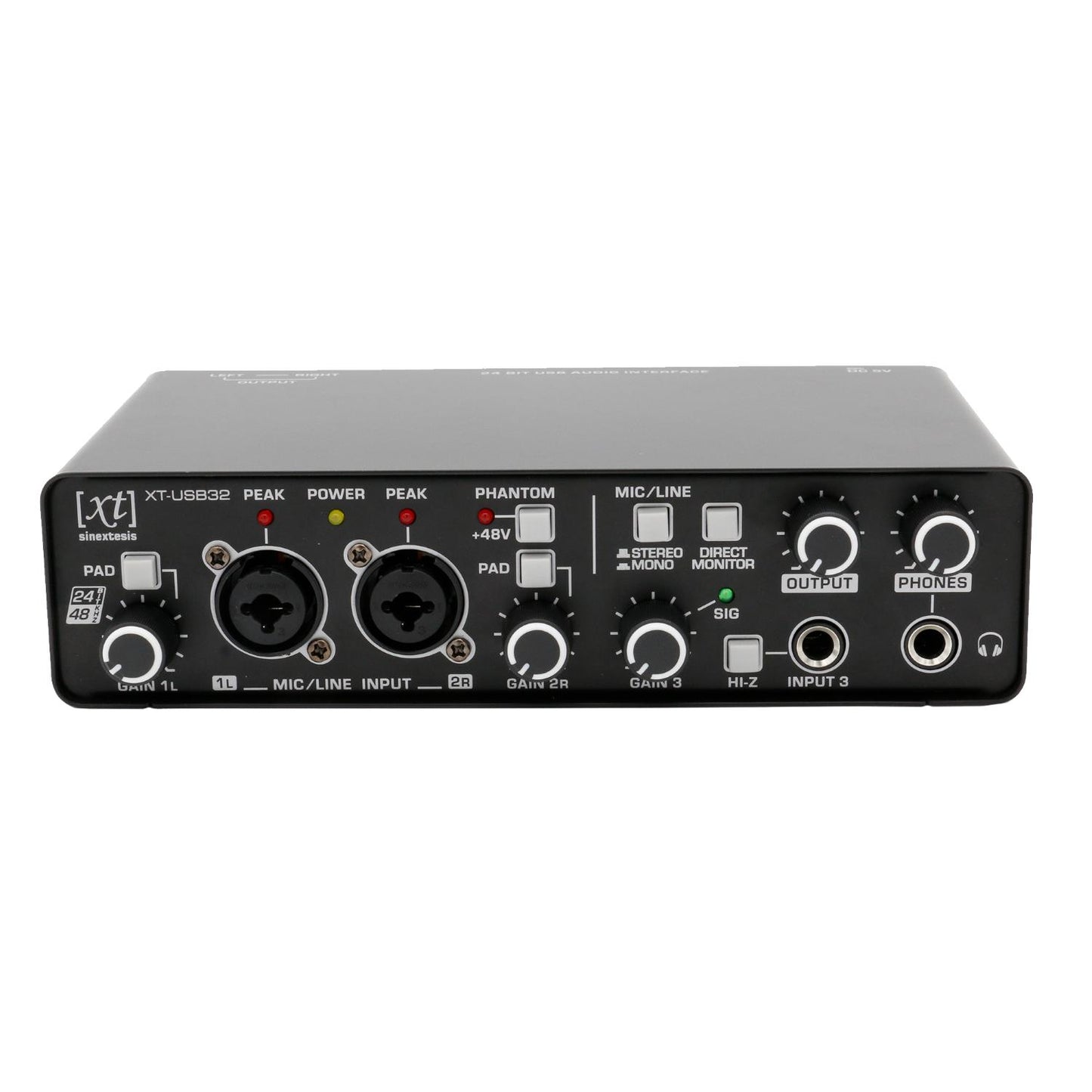 Interfaccia Audio USB 24 bit 48 KHz - 3 in / 2 out SINEXTESIS