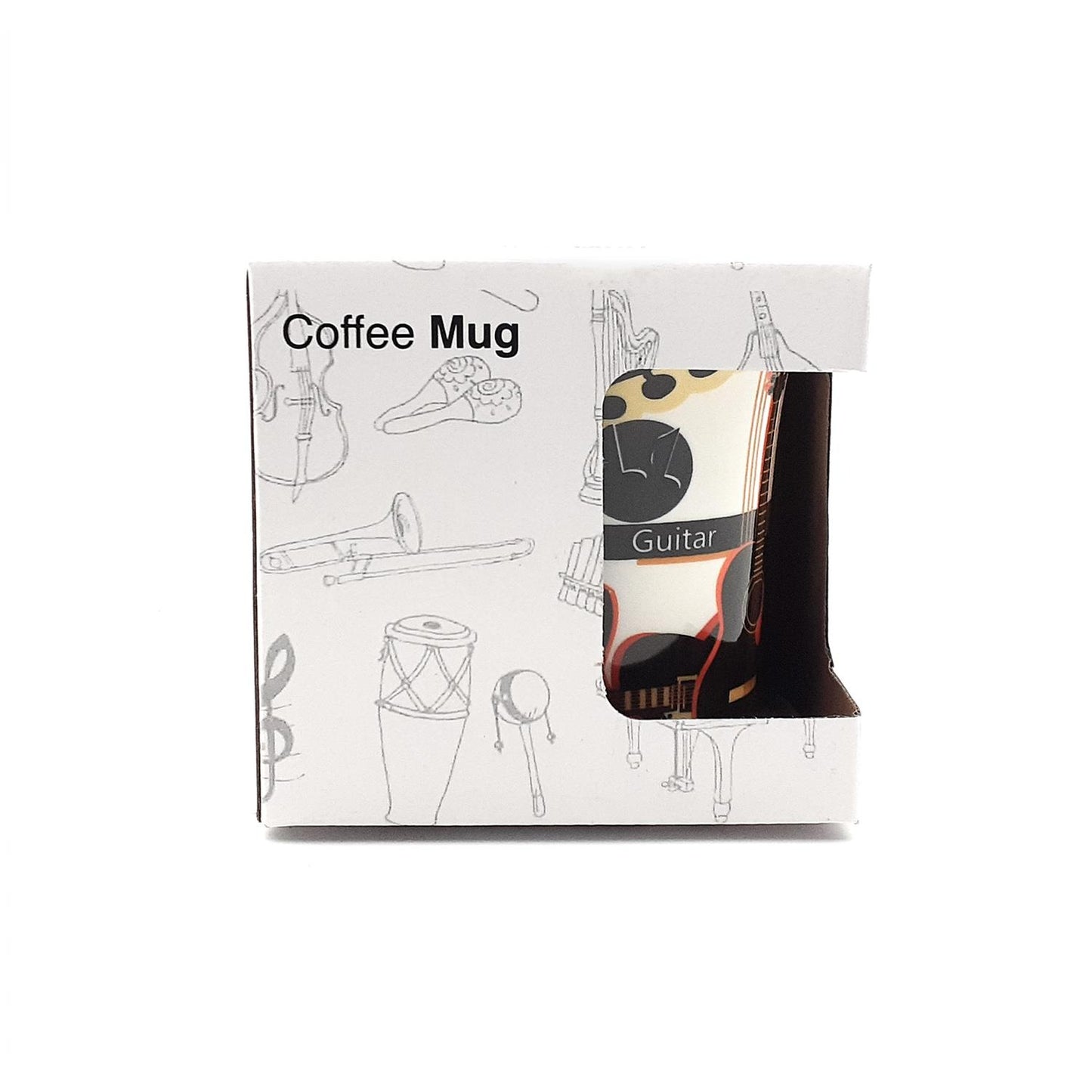 Tazza in ceramica con chitarre