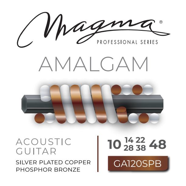 Corde acustiche Magma 10-48 AMALGAM RAME PLACCATO ARGENTO BRONZO FOSFOROSO (Copia)