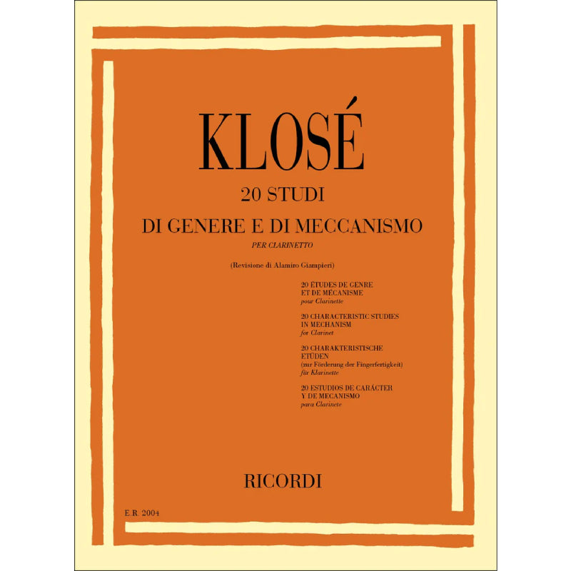 KLOSE - 20 STUDIES OF GENRE AND MECHANISM