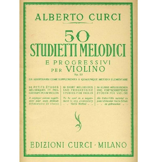 50 STUDIETTI MELODICI PROGRESSIVI - ALBERTO CURCI