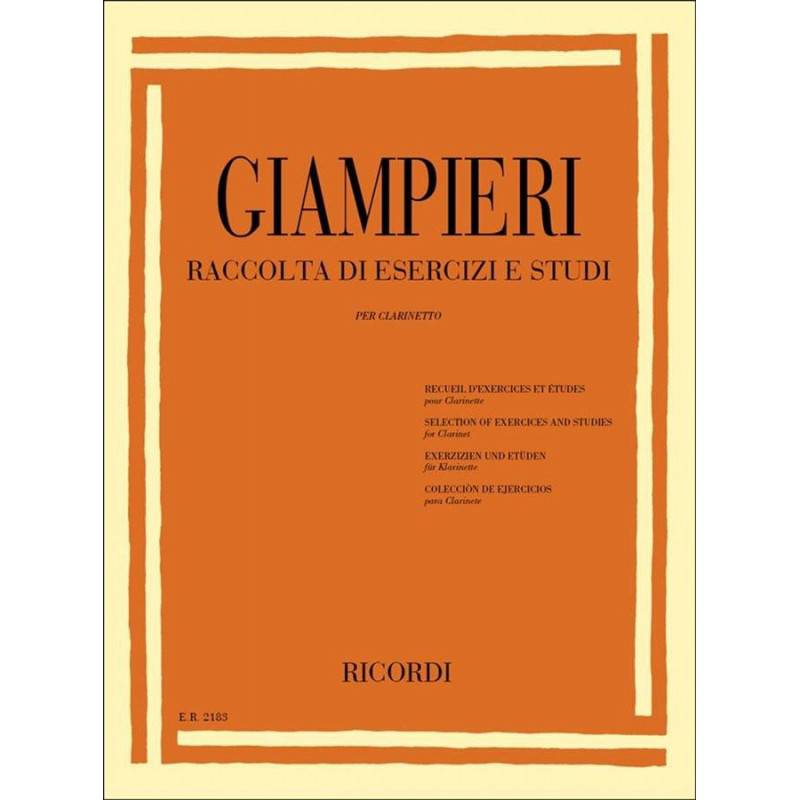 RACCOLTA DI ESERCIZI E STUDI - CLARINETTO - ALAMIRO GIAMPIERI