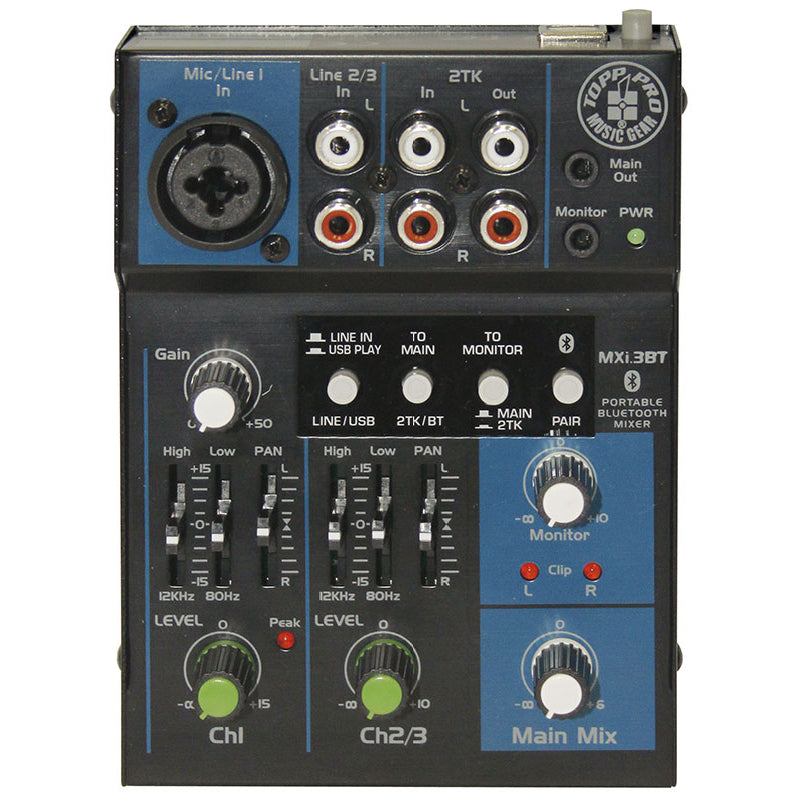 Mixer Topp Pro MXi.3BT USB 3 canali