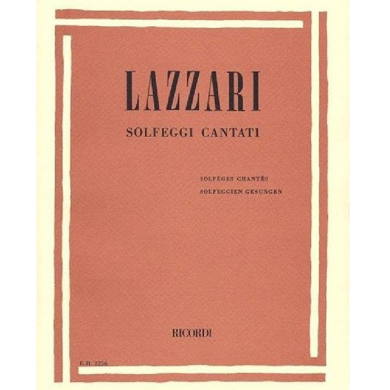 A. LAZZARI - SOLFEGGI CANTATI
