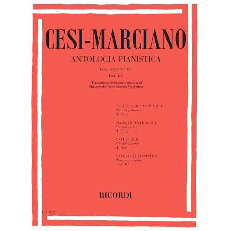 CESI-MARCIANO PIANO ANTHOLOGY VOL. 3