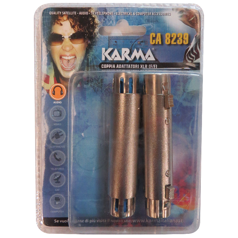 Coppia adattatori audio 2x XLR f - CA 8239