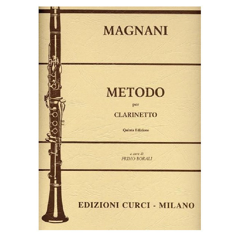 AURELIO MAGNANI - METODO PER CLARINETTO - ED. CURCI