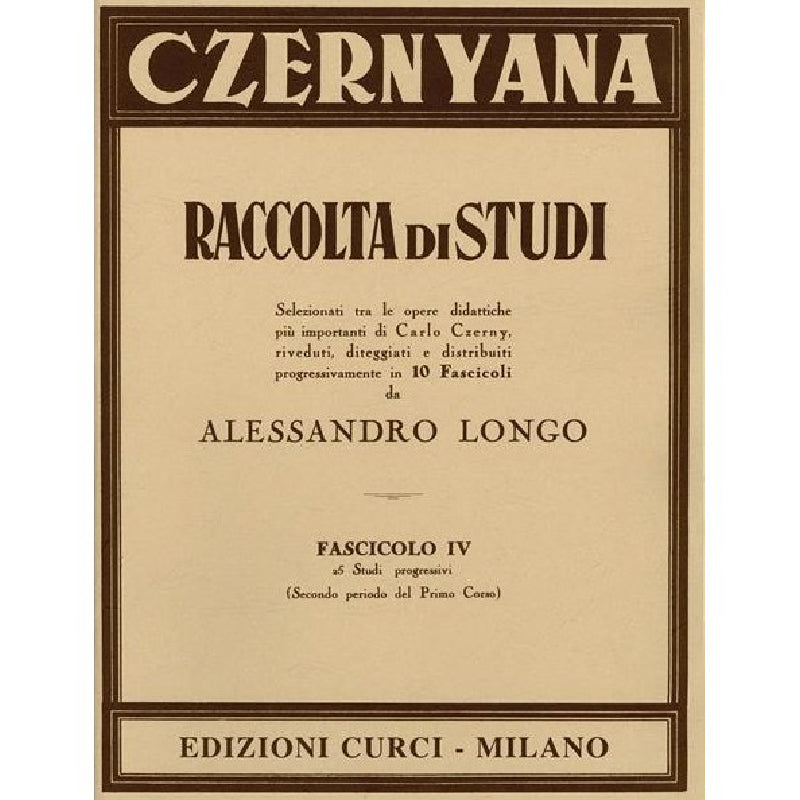 CZERNYANA VOL. 4 - 25 STUDI PROGRESSIVI- CARL CZERNY