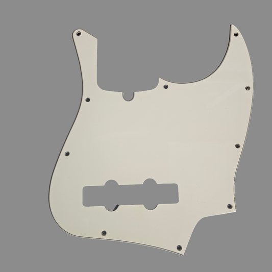BATTIPENNA PER BASSO ELETTRICO TIPO JAZZ BASS 3 STRATI BIANCO CREMA