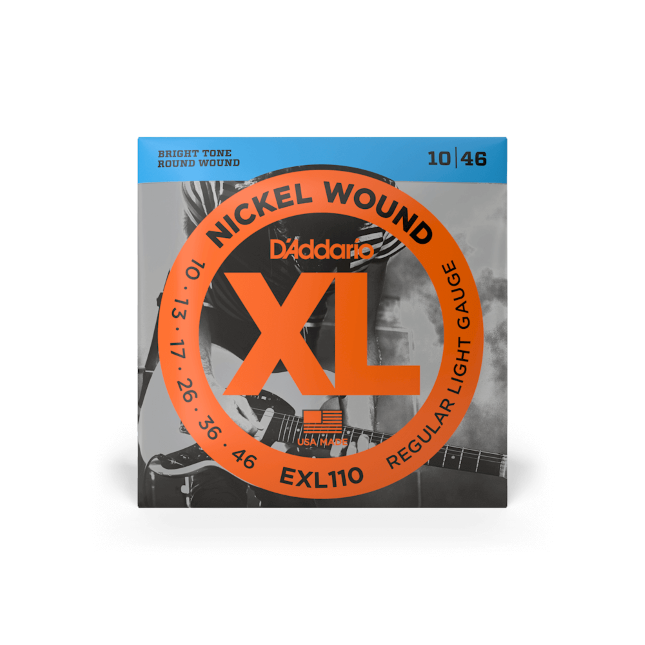 Corde per chitarra elettrica EXL110 Nickel Wound, Regular Light, 10-46