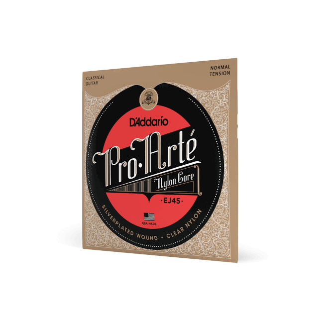 Corde D'Addario EJ45 Pro-Arte in nylon per chitarra classica, tensione normale