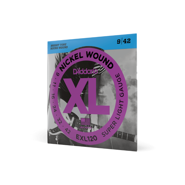 Corde per chitarra elettrica EXL120 Nickel Wound, Super Light, 09-42