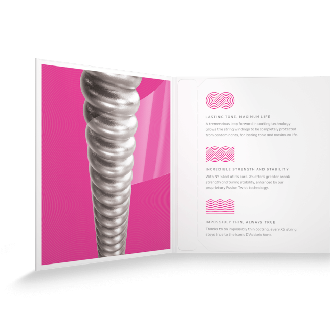 Corde per chitarra elettrica Corde rivestite XS Nickel per chitarra elettrica, scalatura Super Light 09-42