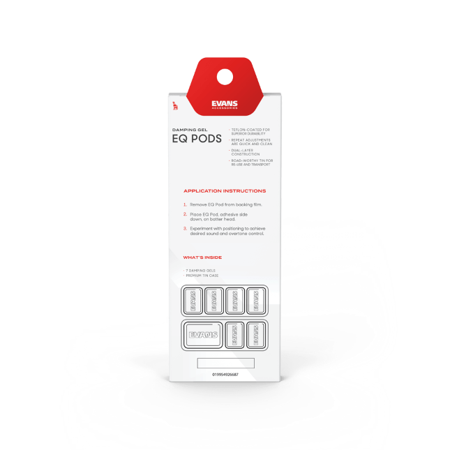 EVANS EQ Pods Drum Damper Gel (7 Pods)