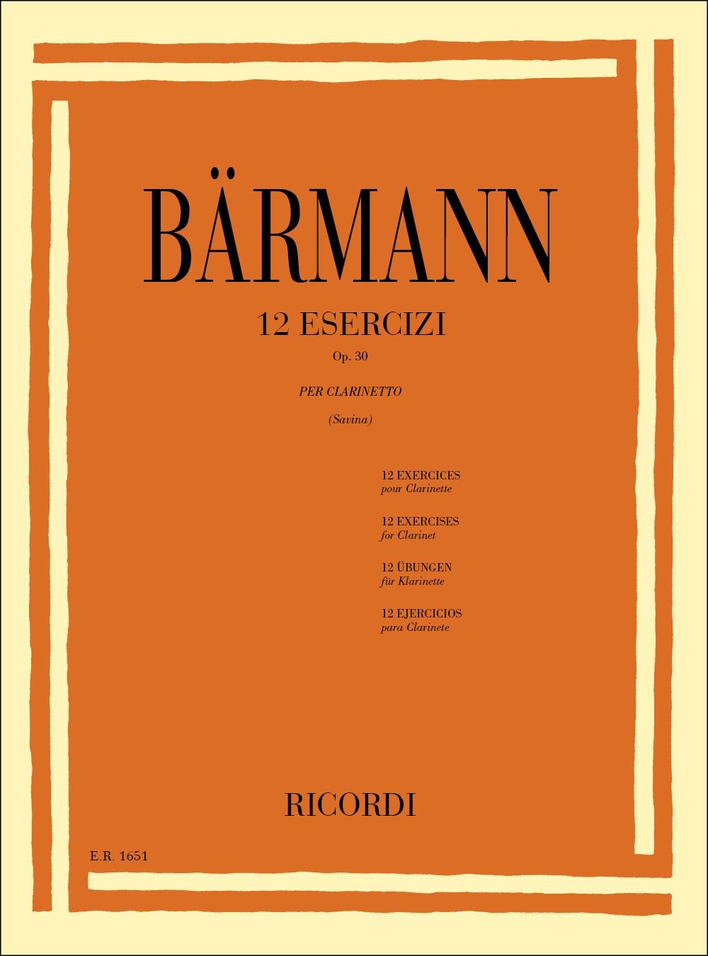 12 Esercizi Op. 30