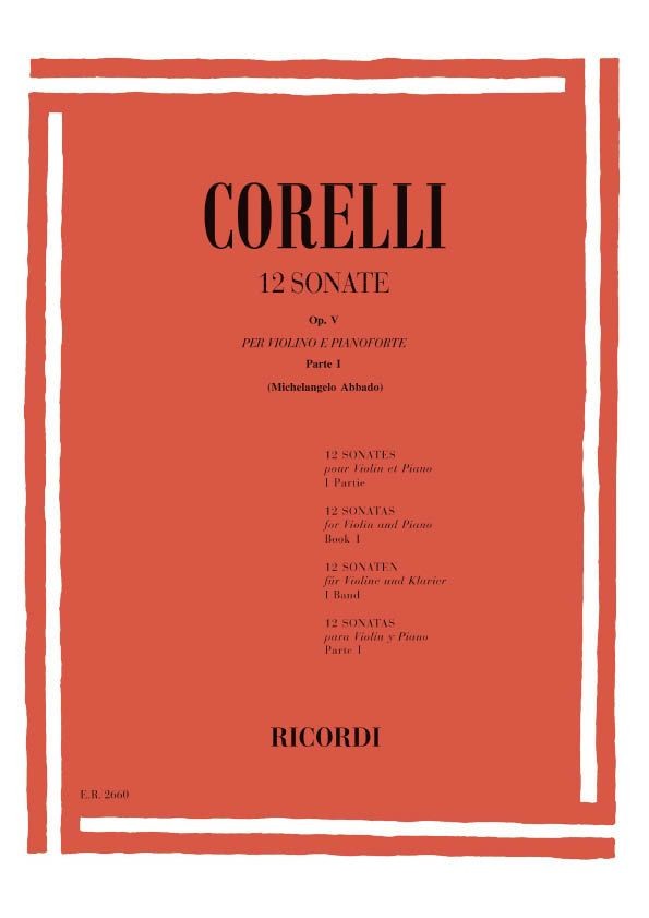12 Sonate Per Violino E Basso Op. V