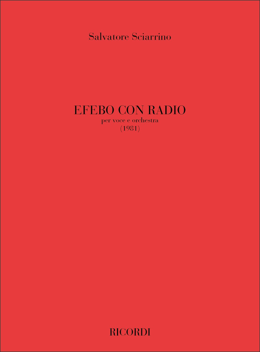 Efebo Con Radio