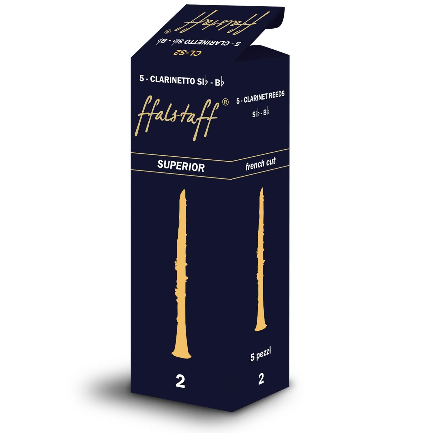 ffalstaff "Superior" Bb Clarinet Reeds No. 2 (Pack of 5)