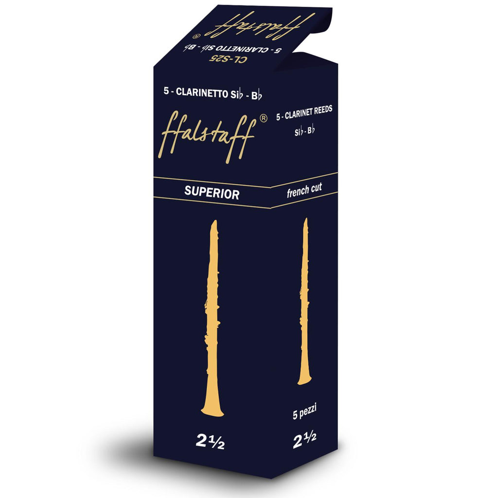 ffalstaff Bb Clarinet Reeds "Superior" no. 2 1/2 (Pack of 5)