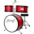 ffalstaff Complete 3-Piece Baby Drum Set (Red)