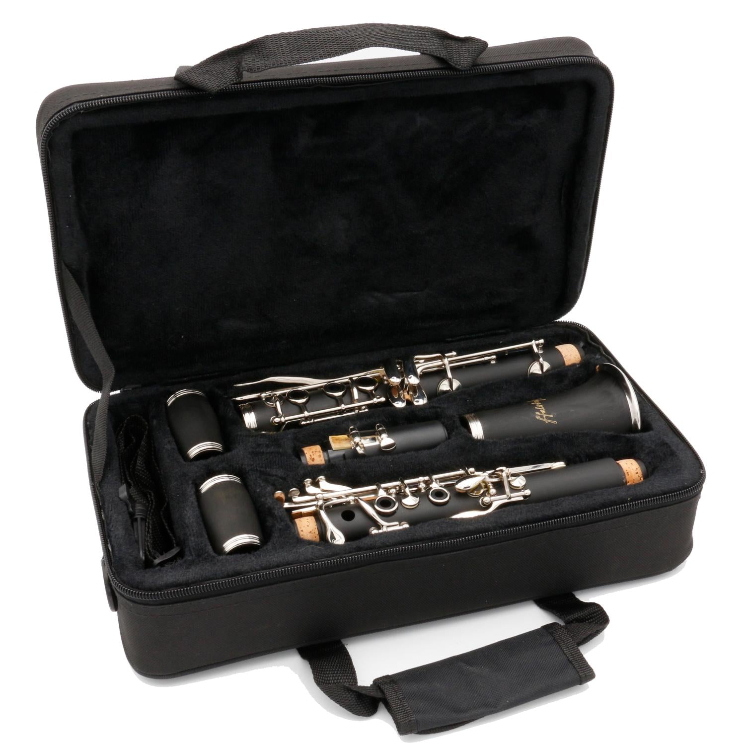 Clarinetto Sib 18 Chiavi Nichelate con Doppio Barilotto (Borsa Soft-Line) - ffalstaff