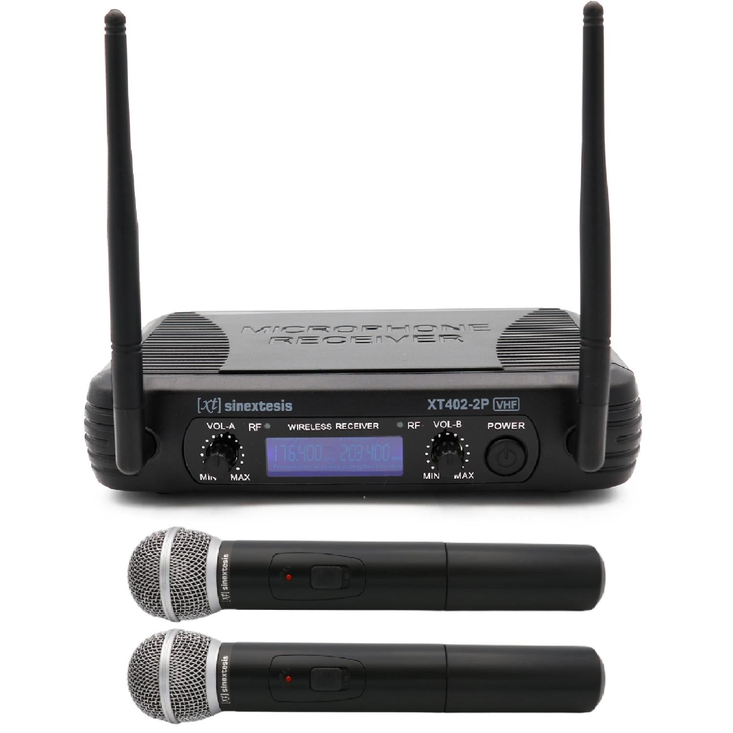SINEXTESIS VHF Dual Handheld Wireless Microphone 175.5 MHz - 197.150 MHz