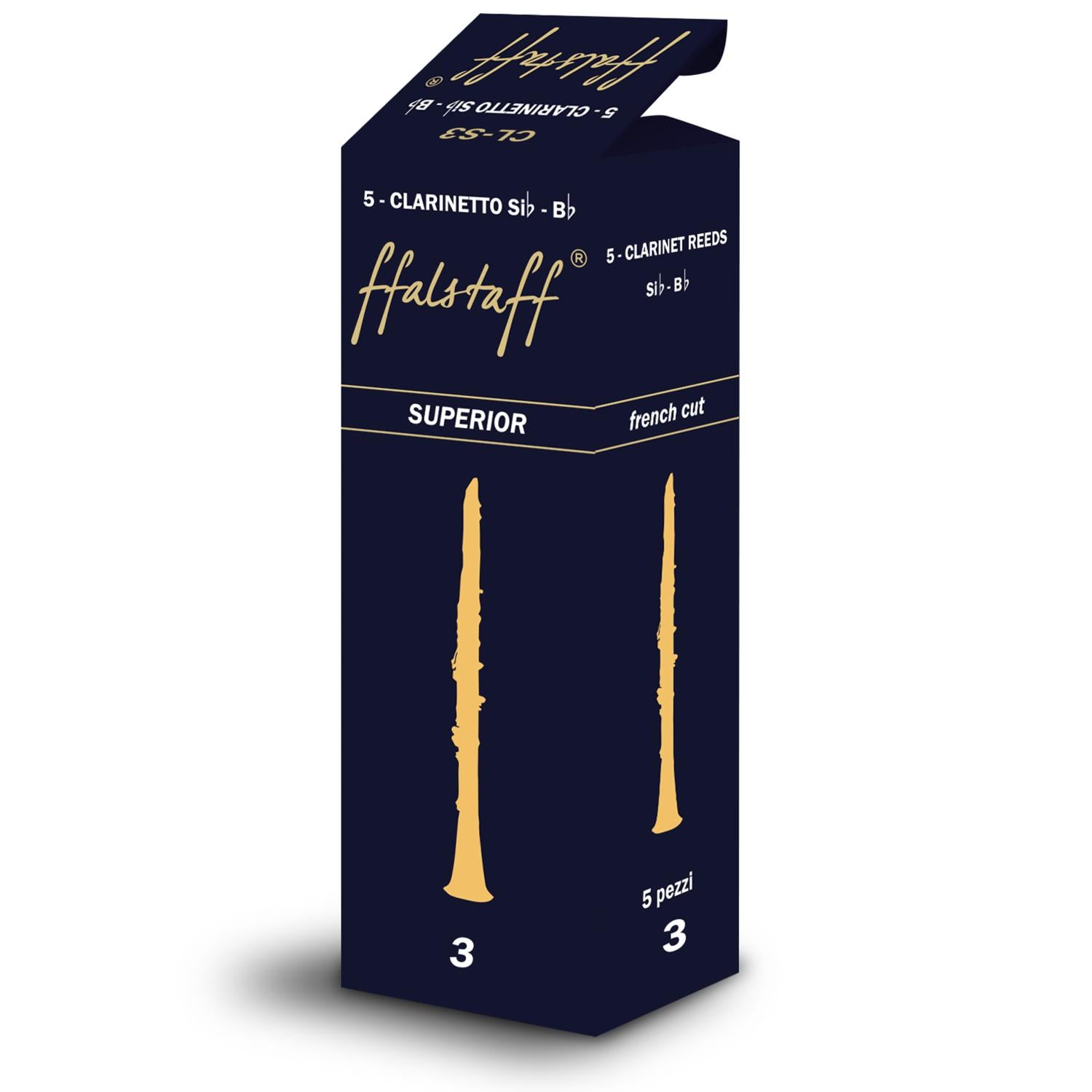 ffalstaff Bb Clarinet Reeds "Superior" No. 3 (Pack of 5)