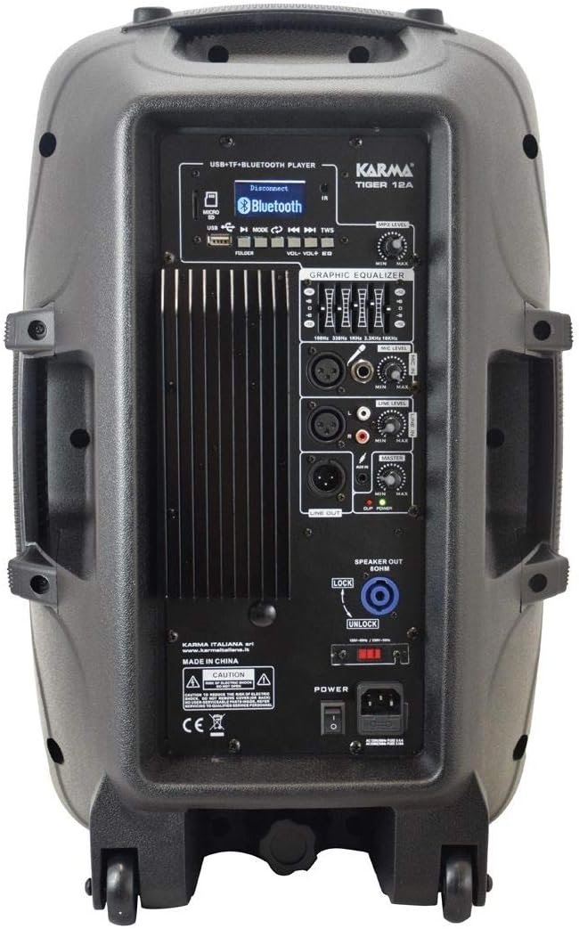 Cassa Attiva  Tiger 12" -  Mp3, Bluetooth, USB, FM Radio