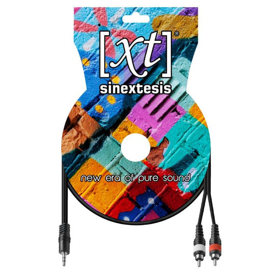 SINEXTESIS Cable 1x 3.5mm Stereo Mini Jack - 2x RCA 1.5m.