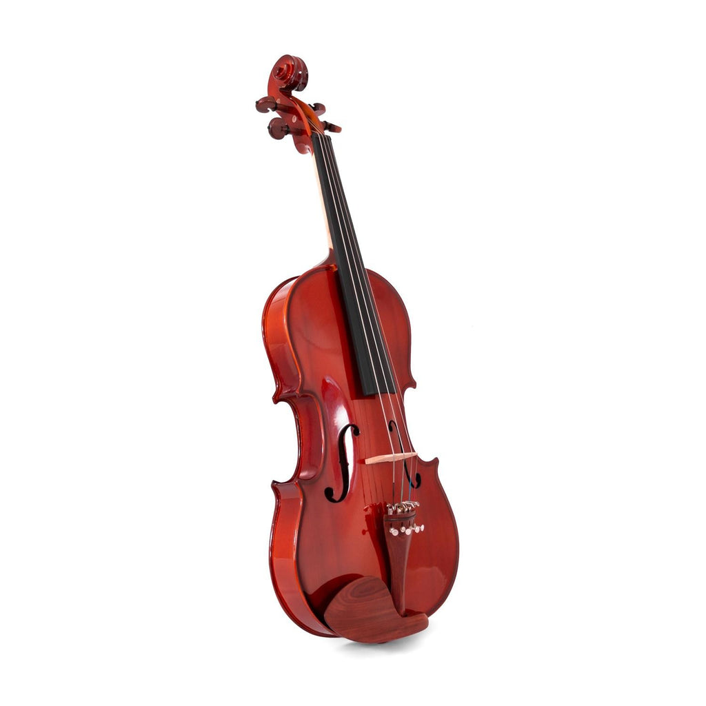 Full-Size 4/4 Solid "Academy" Violin, Glossy Finish, Rosewood Parts