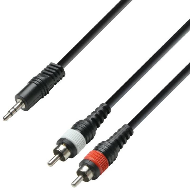 SINEXTESIS Cable 1x 3.5mm Stereo Mini Jack - 2x RCA 1.5m.
