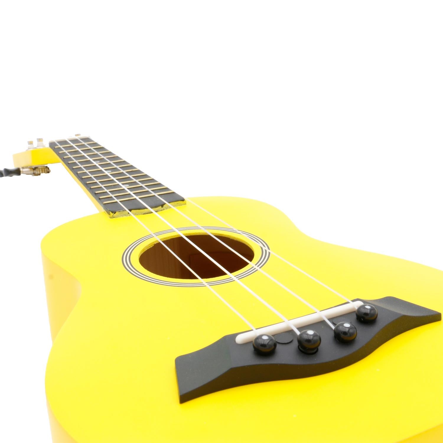 21" Superior Satin Soprano Ukulele with Bag (Yellow)
