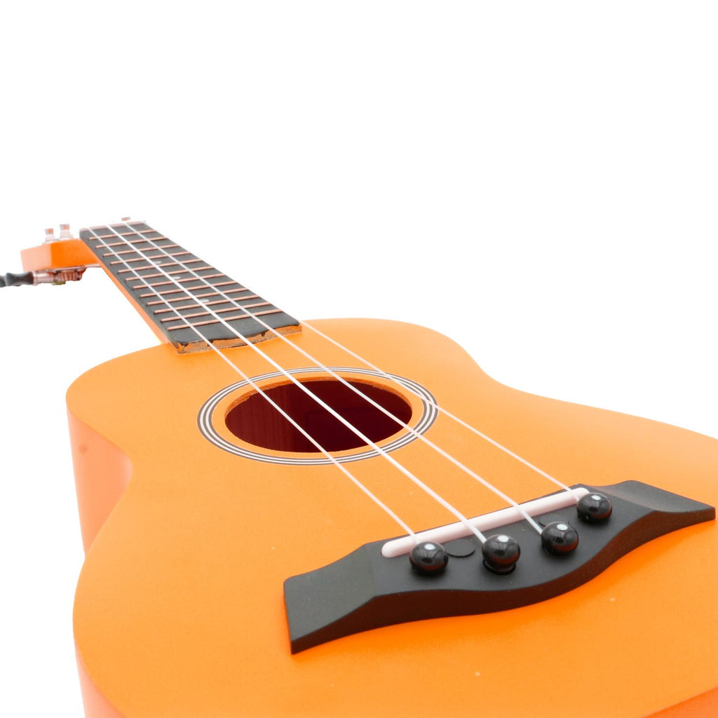 Soprano Ukulele 21" Superior Satin with Bag (Orange)
