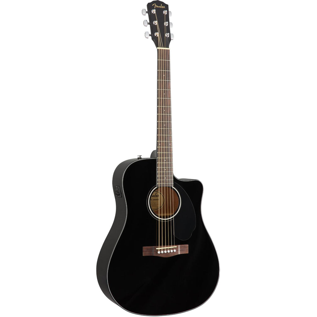 Fender CD-60SCE Electro-Acoustic Guitar (Black)